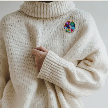 Eden Garden Wooden Brooch  Kirsten Katz