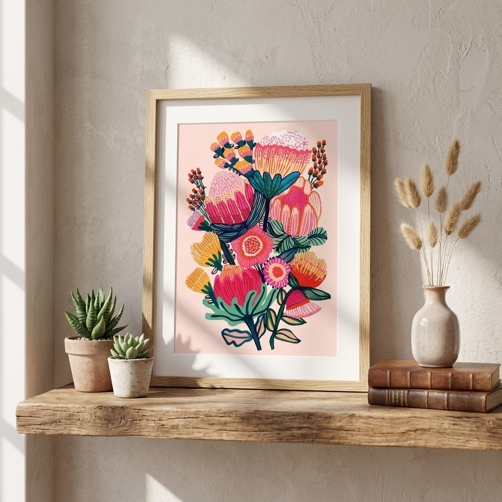 Flowers of Oz Botanical Art Print