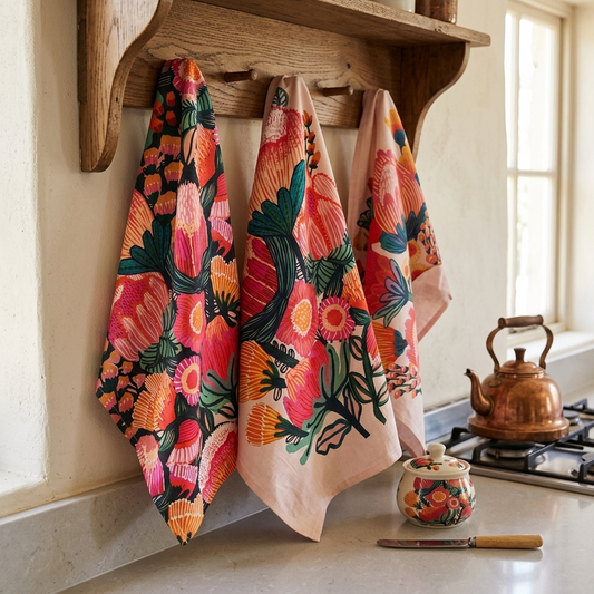 Flowers of Oz Tea Towel Set