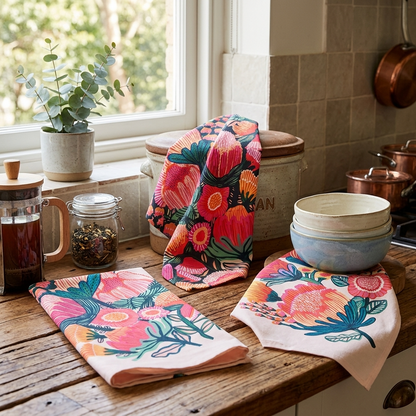 Flowers of Oz Tea Towel Set