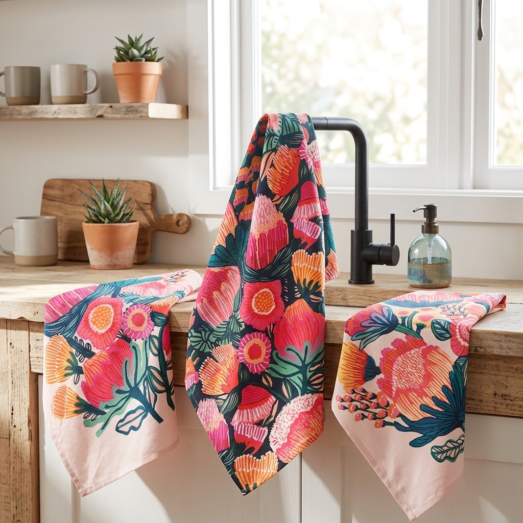 Flowers of Oz Tea Towel Set