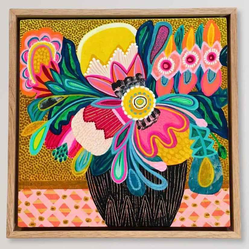 Floral Rhapsody Original Painting Kirsten Katz