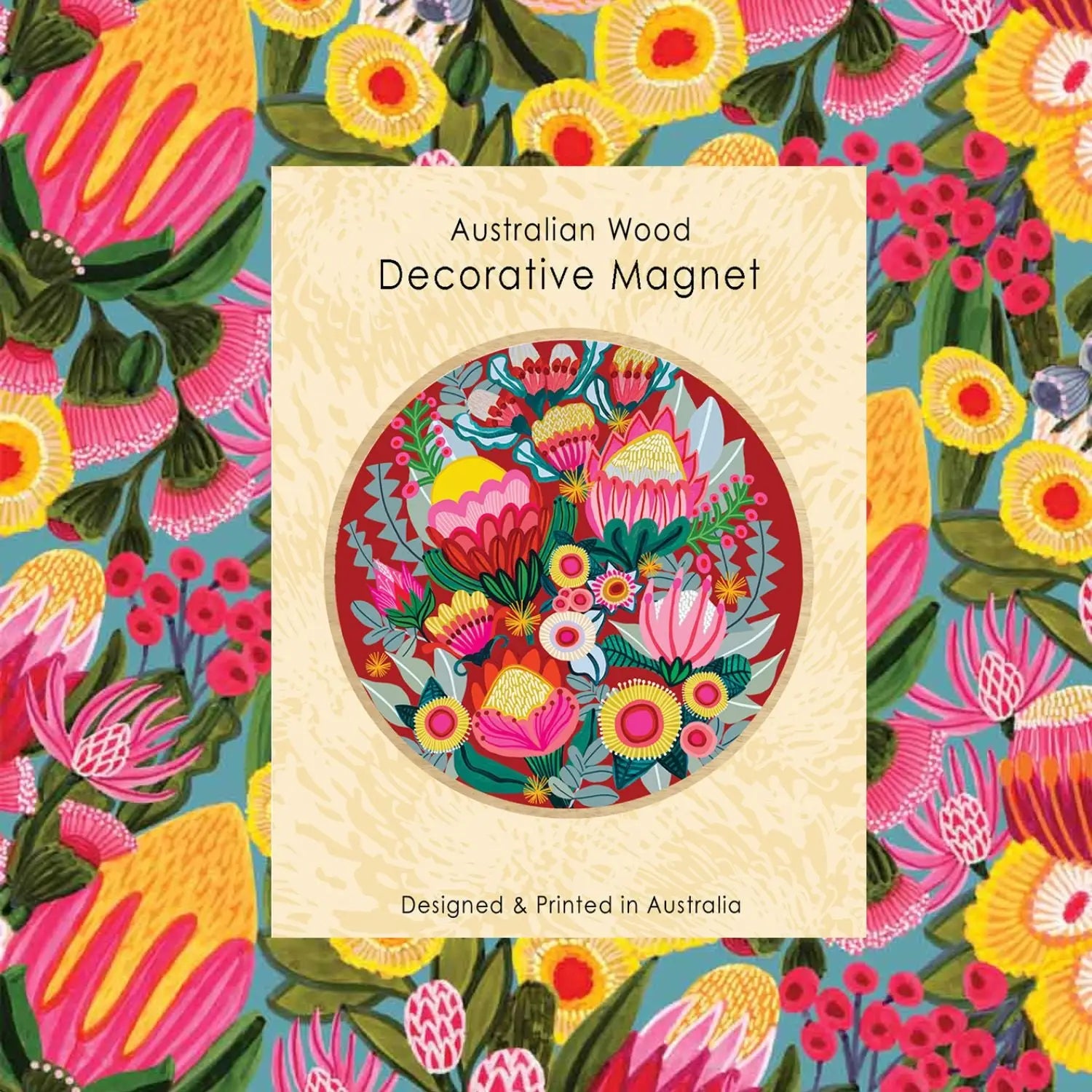 Flowers From The Bush Magnet & Card Set  Kirsten Katz