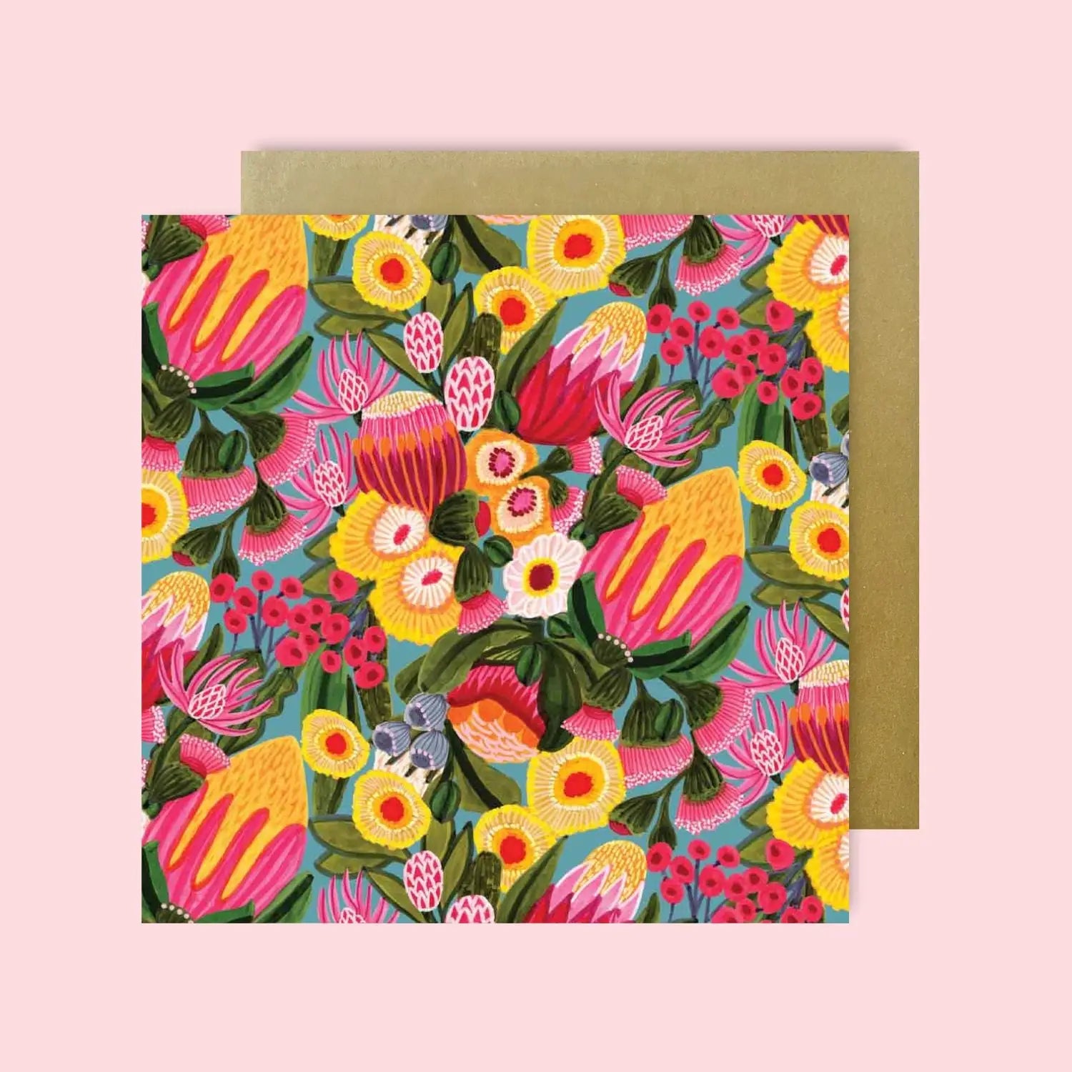 Flowers From The Bush Magnet & Card Set  Kirsten Katz