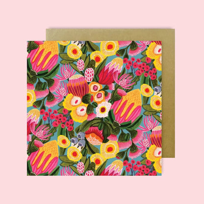 Flowers From The Bush Magnet & Card Set  Kirsten Katz