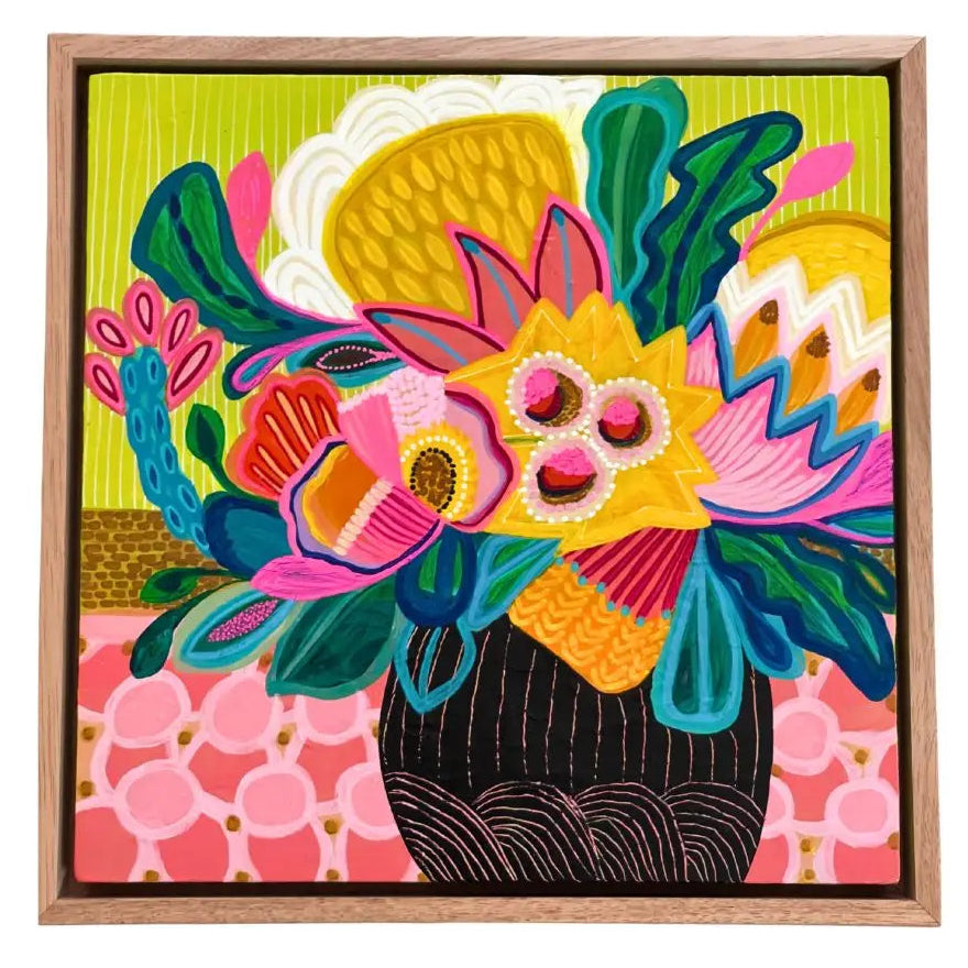 Garden in Bloom Original Painting Kirsten Katz