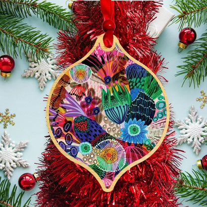 Garden of Eden Christmas Baubles Set 4  Kirsten Katz