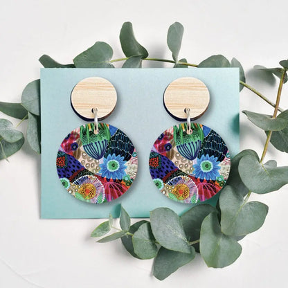 Garden of Eden Wooden Earrings  Kirsten Katz
