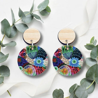 Garden of Eden Wooden Earrings  Kirsten Katz