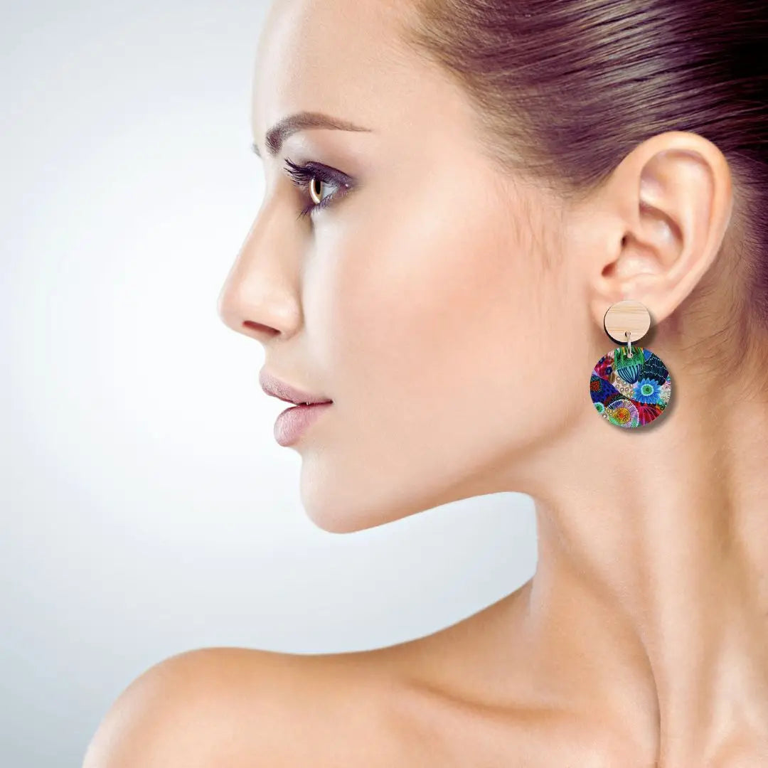 Garden of Eden Wooden Earrings  Kirsten Katz