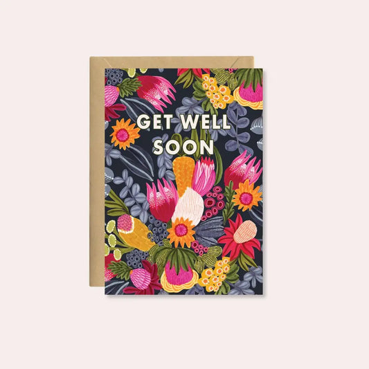 Get Well Soon Card – Bush Flowers  Kirsten Katz