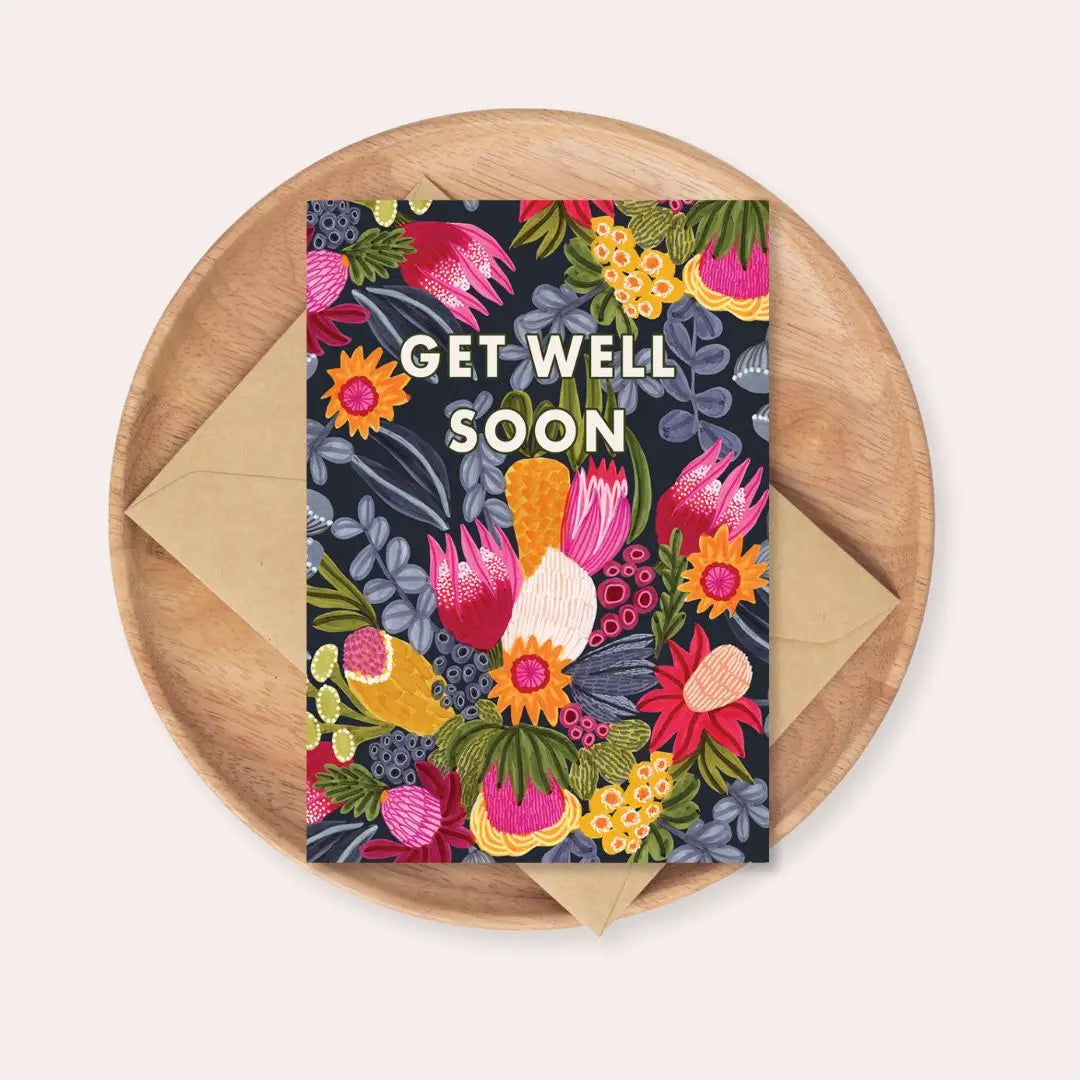 Get Well Soon Card – Bush Flowers  Kirsten Katz