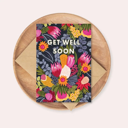 Get Well Soon Card – Bush Flowers  Kirsten Katz