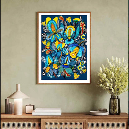 Jungle Orchids Wall Art Print Kirsten Katz