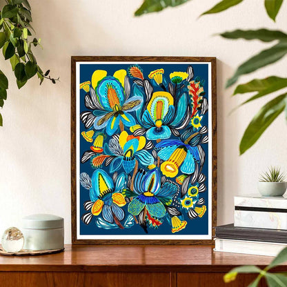 Jungle Orchids Wall Art Print Kirsten Katz