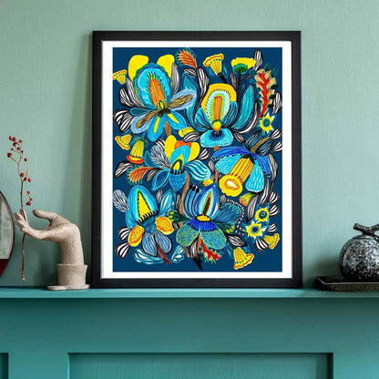 Jungle Orchids Wall Art Print Kirsten Katz
