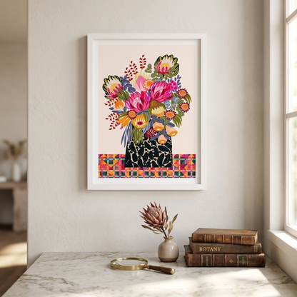 Birthday Bouquet Wall Art Print