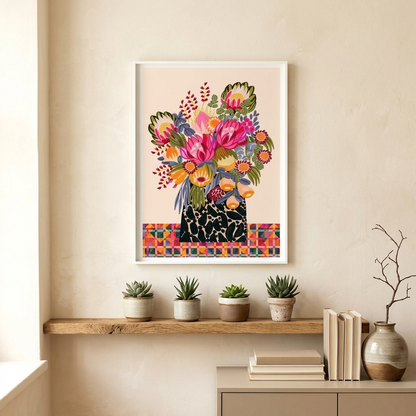 Birthday Bouquet Wall Art Print