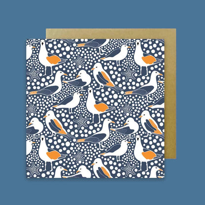 Seagulls Greeting Card - Kirsten Katz