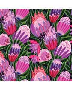 Purple Proteas Greeting Card - Kirsten Katz