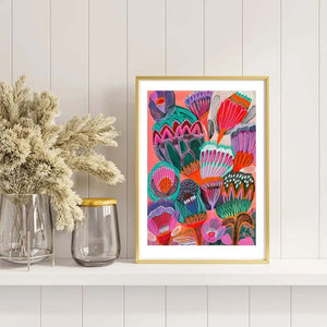 Expressive abstract outback florals by Kirsten Katz