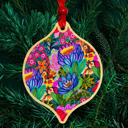 Lotuses Christmas Ornament Kirsten Katz
