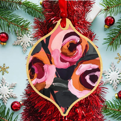 Pink Lovers Christmas Baubles Set 4  Kirsten Katz