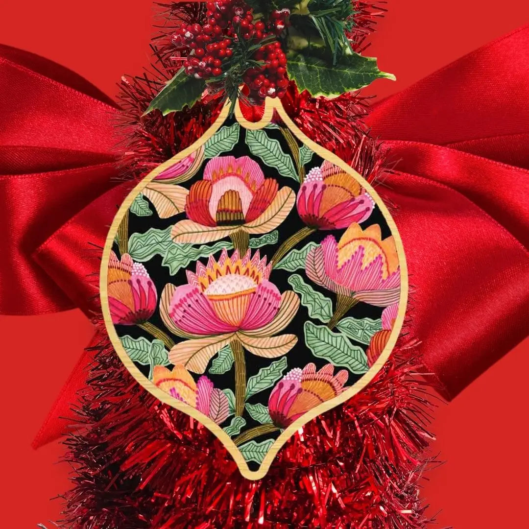Proteus Pink Australian Christmas Bauble  Kirsten Katz