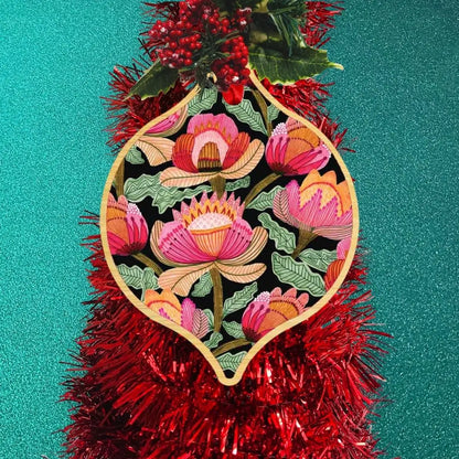 Proteus Pink Australian Christmas Bauble  Kirsten Katz