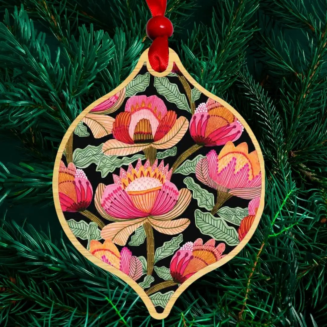 Proteus Pink Australian Christmas Bauble  Kirsten Katz