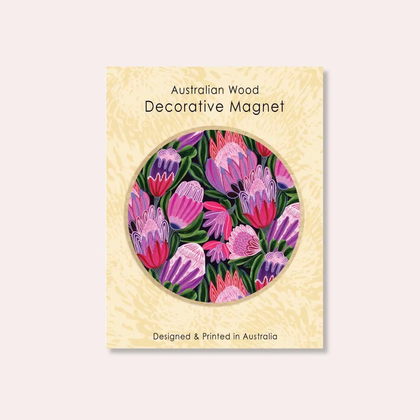 Purple Proteas Magnet & Card Set  Kirsten Katz