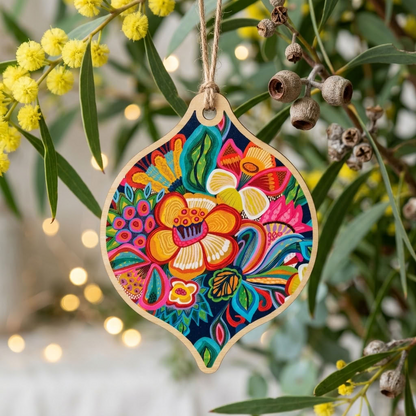 Radiant Spring Australian Christmas Bauble Kirsten Katz