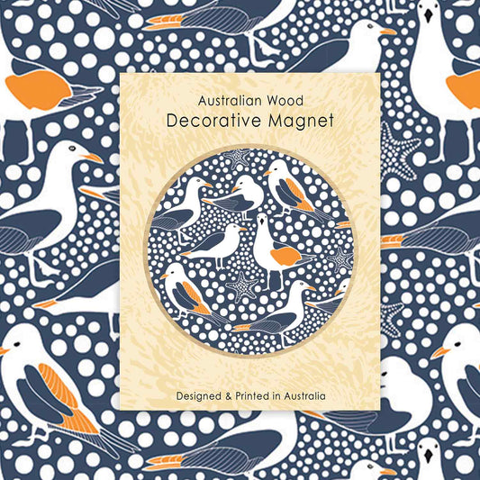 Seagulls Magnet & Card Set Kirsten Katz