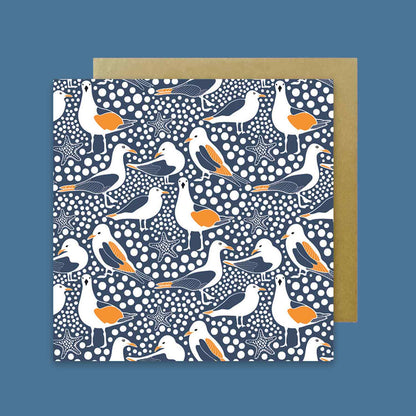 Seagulls Magnet & Card Set Kirsten Katz