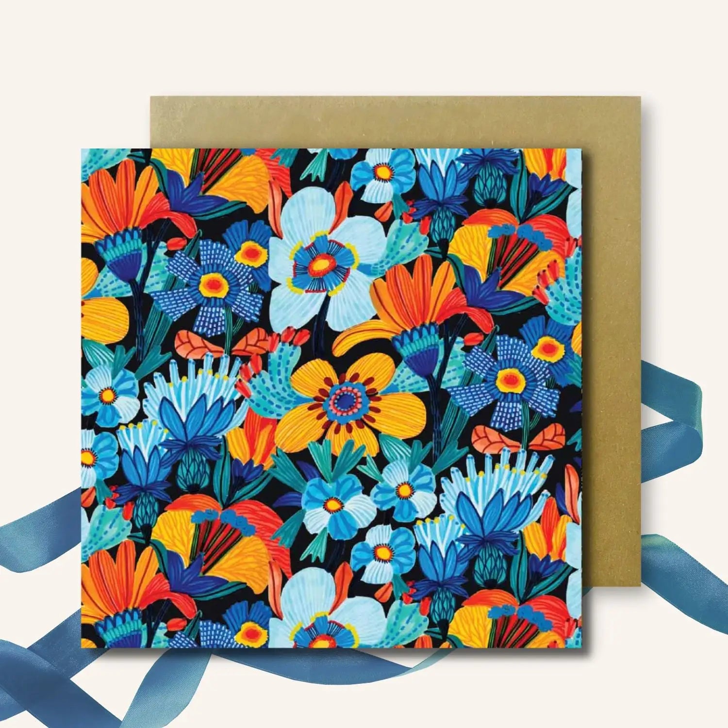 Set of 4 Greeting Cards – Cornflowers  Kirsten Katz
