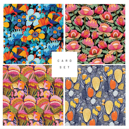 Set of 4 Greeting Cards – Cornflowers  Kirsten Katz