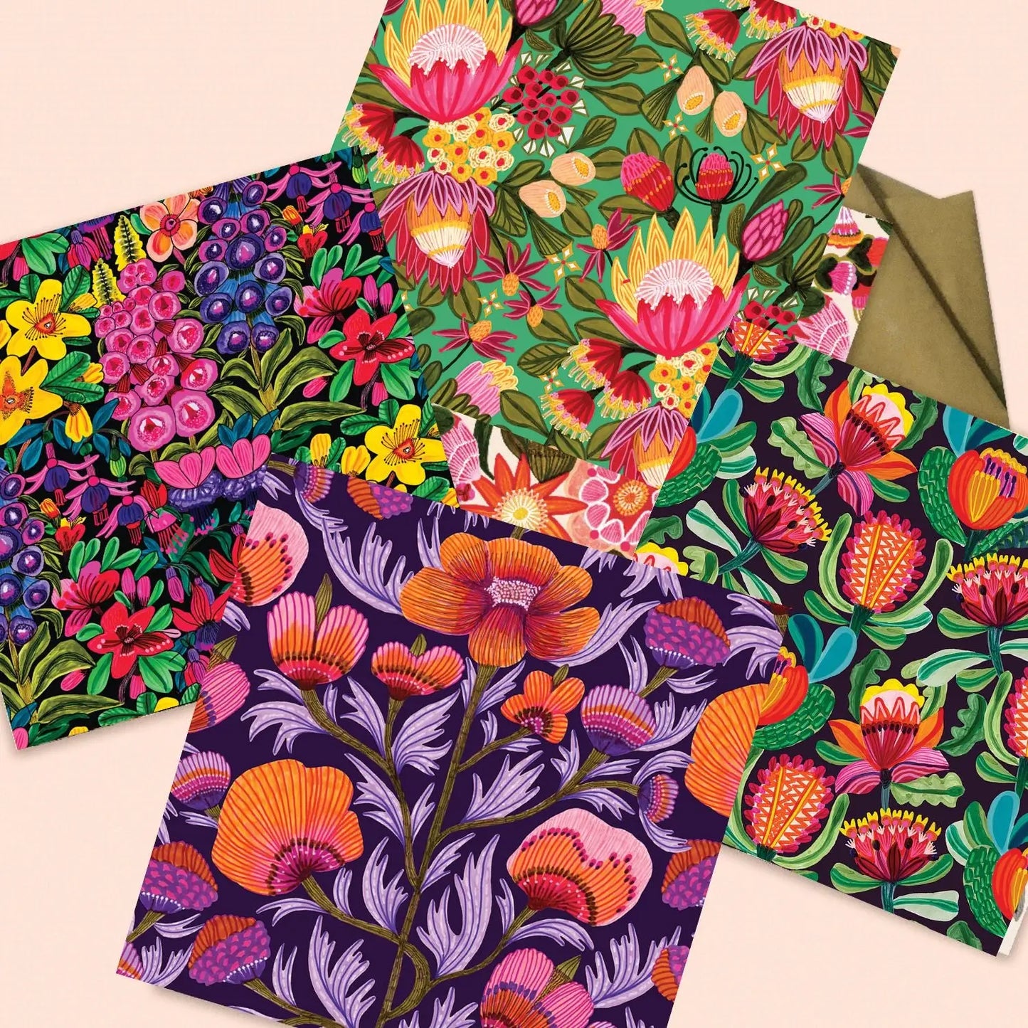 Set of 4 Greeting Cards – Foxglove Fantasy  Kirsten Katz