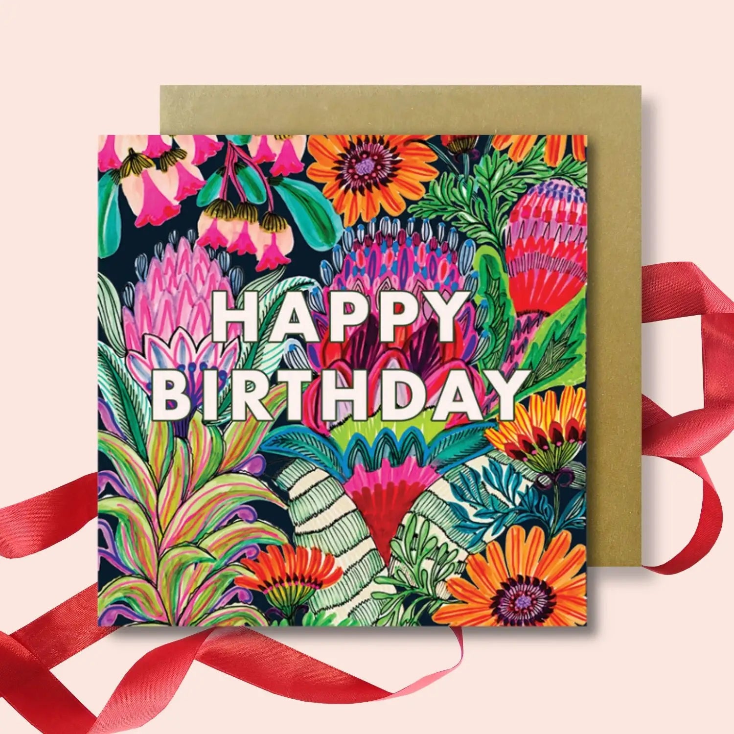 Set of 4 Greeting Cards – Happy Birthday Set  Kirsten Katz