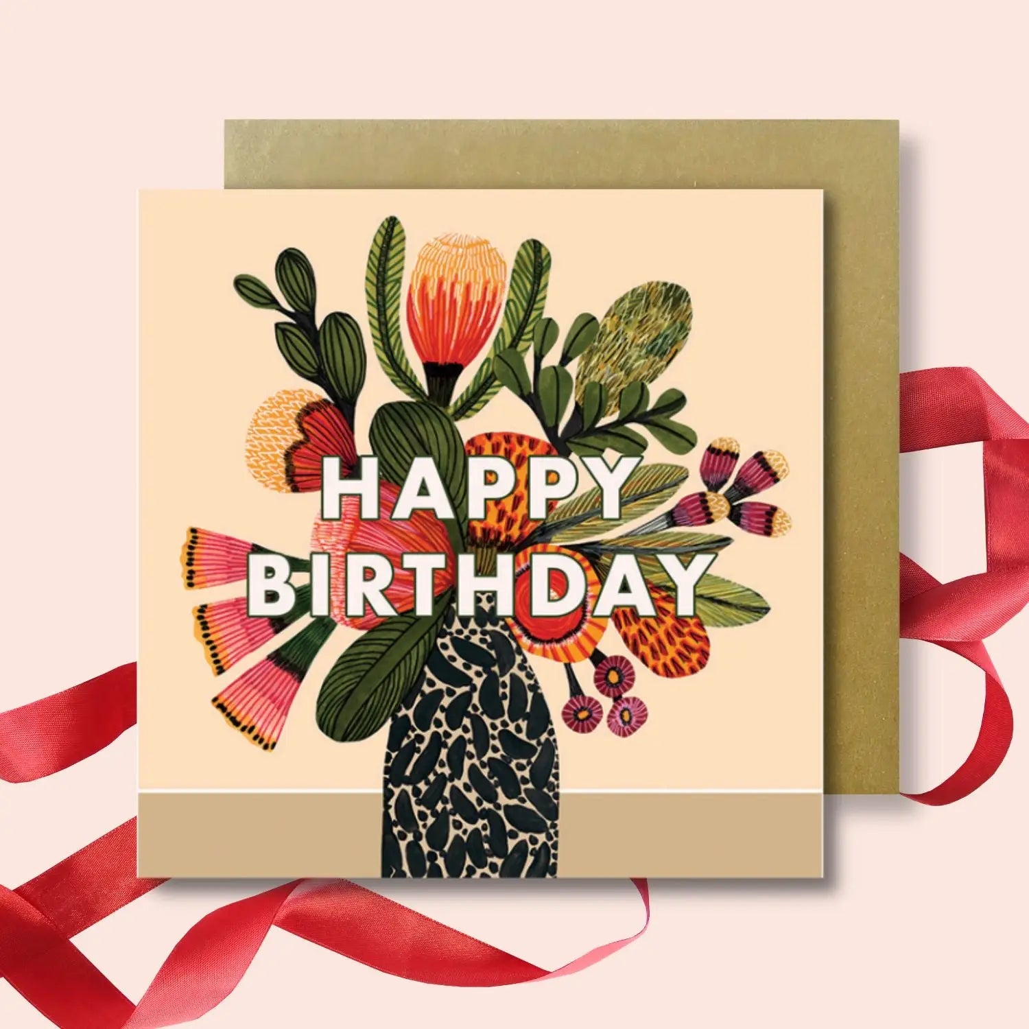 Set of 4 Greeting Cards – Happy Birthday Set  Kirsten Katz