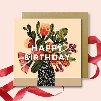 Set of 4 Greeting Cards – Happy Birthday Set  Kirsten Katz
