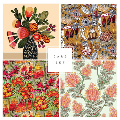 Set of 4 Greeting Cards – Neutral Natives  Kirsten Katz