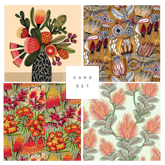 Set of 4 Greeting Cards – Neutral Natives  Kirsten Katz