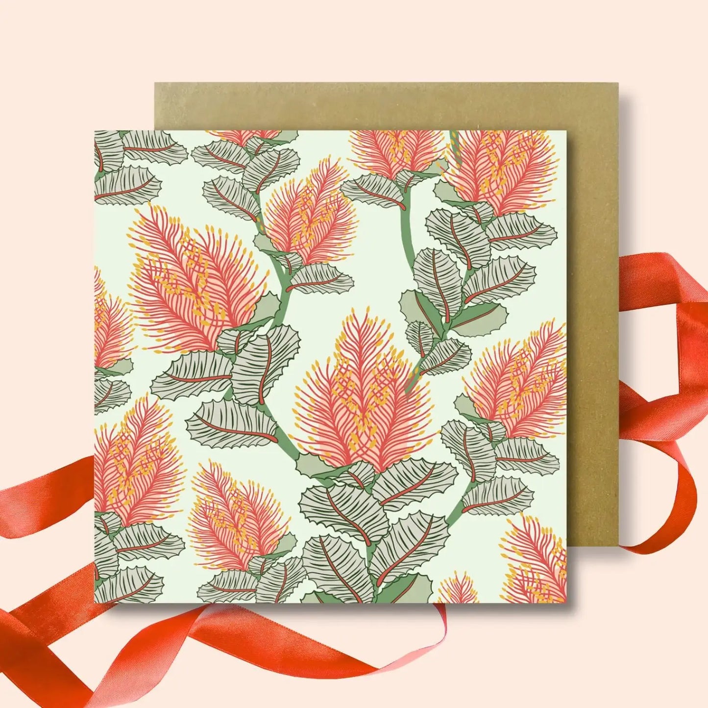 Set of 4 Greeting Cards – Peony & Proteas  Kirsten Katz