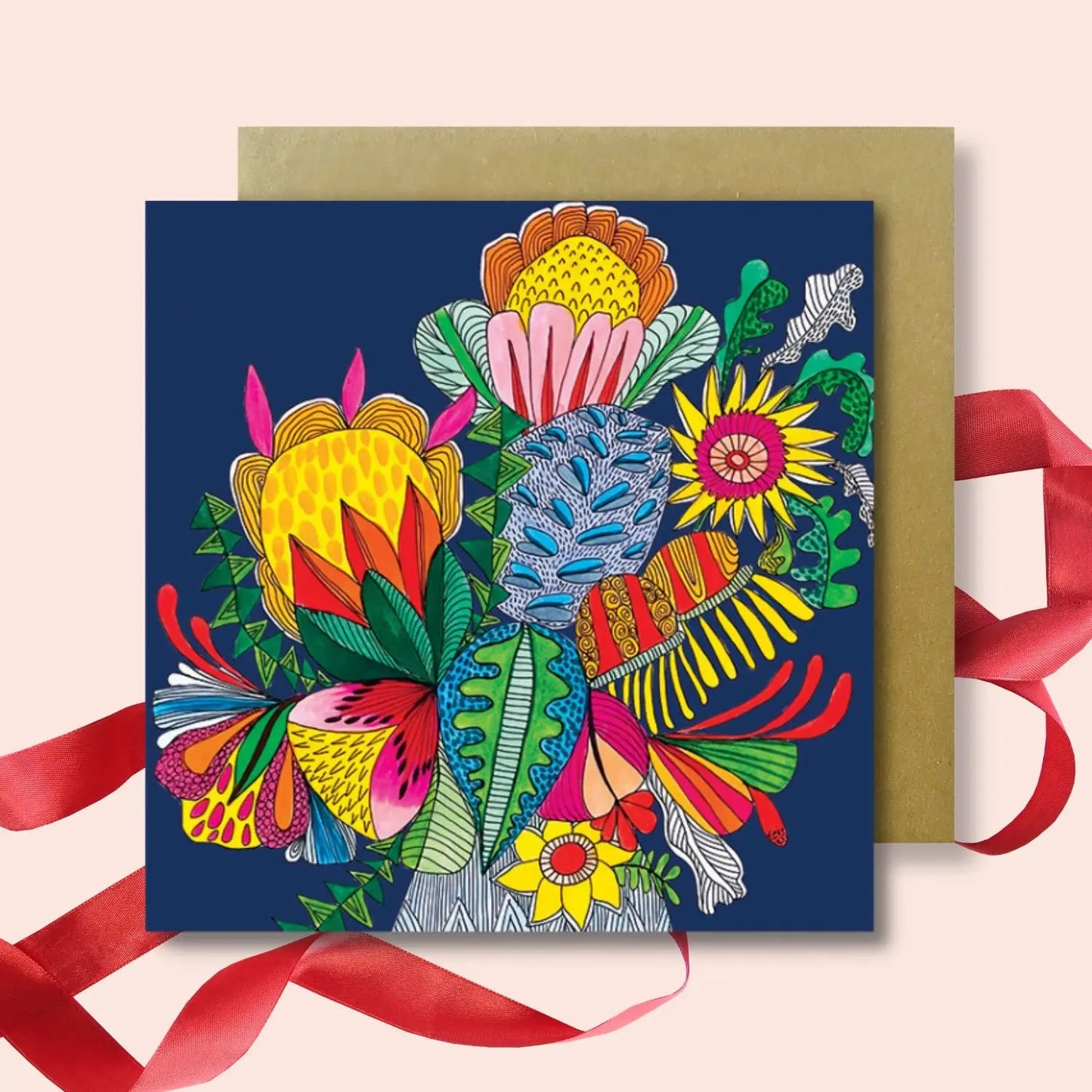 Set of 4 Greeting Cards – Tropical Paradise  Kirsten Katz