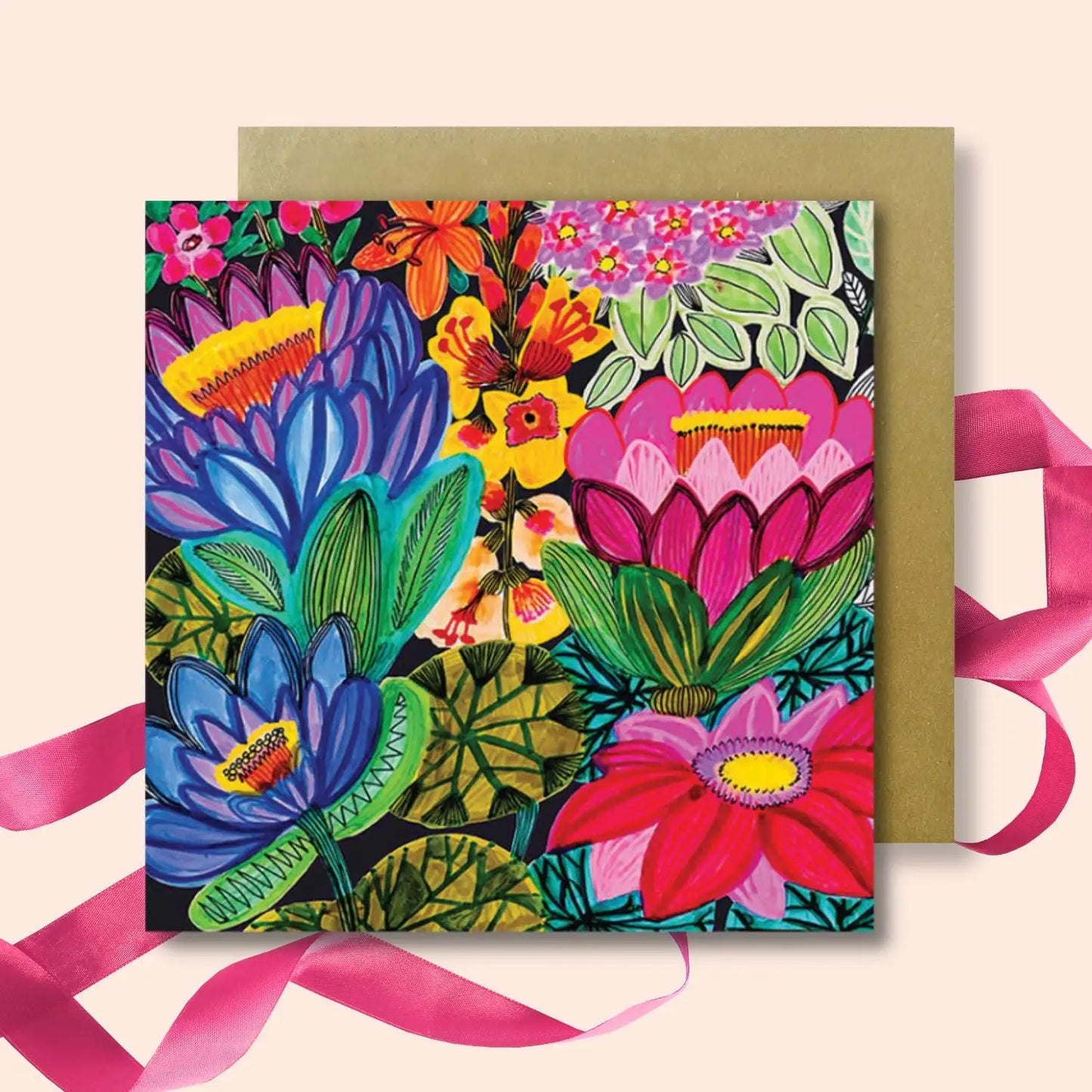 Set of 4 Greeting Cards – Tropical Paradise  Kirsten Katz