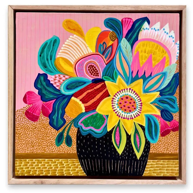 Sunburst Bouquet Original Painting Kirsten Katz