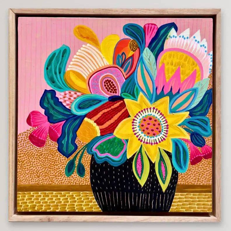 Sunburst Bouquet Original Painting Kirsten Katz