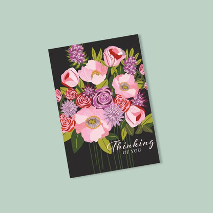 Thinking of You Card – Poppies & Roses  Kirsten Katz