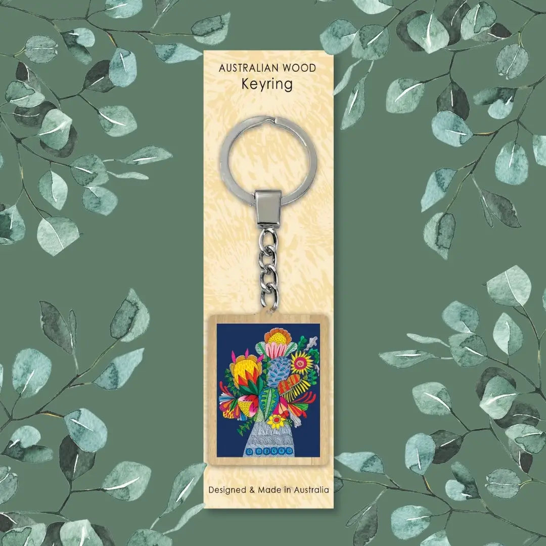 Wild Things Wooden Keyring  Kirsten Katz