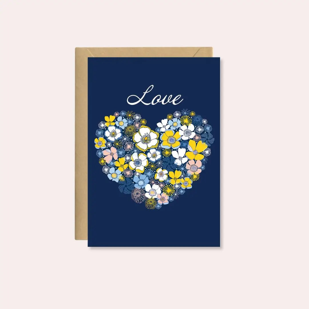With Love Card – Heart of Flowers  Kirsten Katz